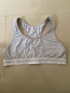 Grey Athletic Leggings &amp; Sports Bra Set