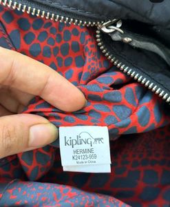 kipling Stylish Black Hobo Bag