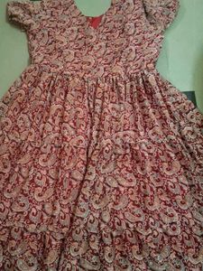 Boho Paisley Print Tiered Dress