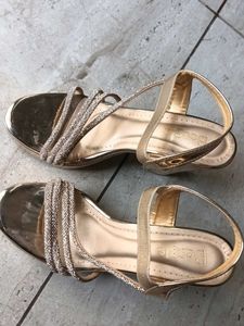 Sparkling Gold Heels