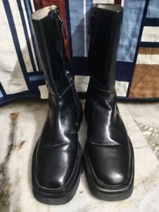 Chunky Black Platform Boots