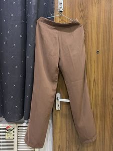 Elegant Brown Wide-Leg Trousers