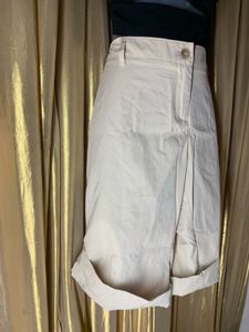 Chic Beige Wide-Leg Cropped Pants