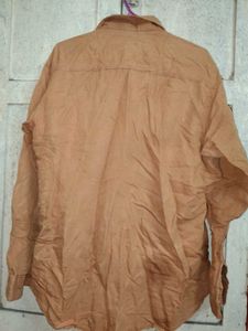 Men's Orange Long Sleeve Shirt