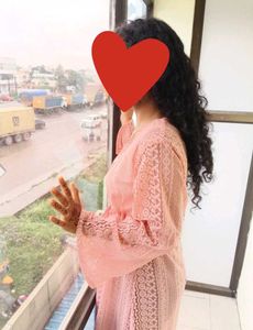 Elegant Pink Lace shrug