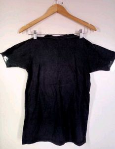 Combo Black-Red Lining Crop Top For Women