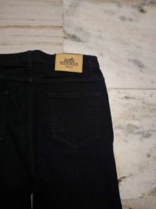 Classic Black Wide Leg Jeans