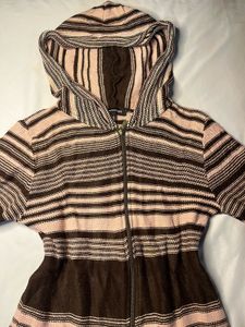Striped Zip-Up Hoodie