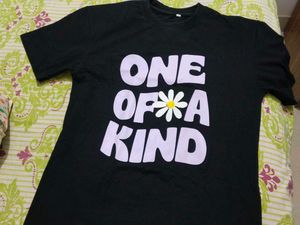 Black "One Of A Kind" Daisy T-Shirt
