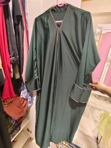 Abaya with Gold Trim