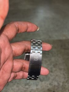 Titan Analog white Dial  Watch Stainless Steel