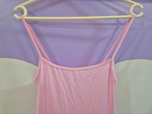 Light Pink Square Neck Maxi Dress