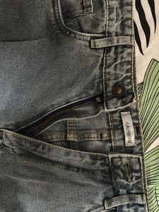 Distressed Wide-Leg Jeans