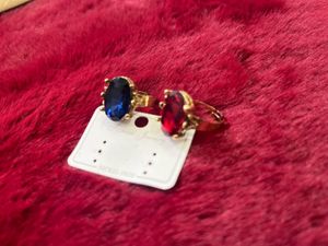 Elegant Gemstone Rings (Set of 2)