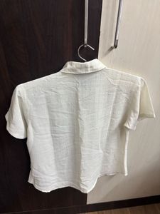 Classic White Short Sleeve Collared Shirt