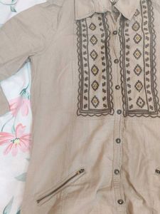 Boho Embroidered Tunic Top