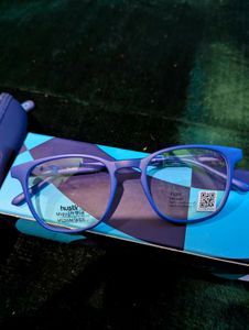 Blue Eyeglasses with Case