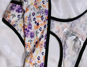 Floral Print Thong panty