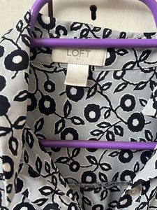 Floral Print Button-Up Blouse