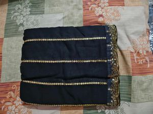 Black Sequin Saree
