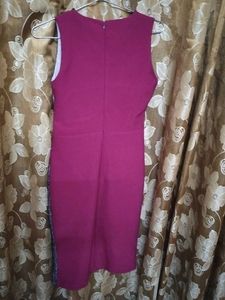 Stylish A-line Dress with Sequin Accents