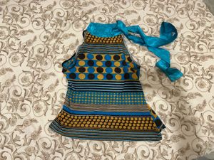 Vibrant Geometric Print Sleeveless Top