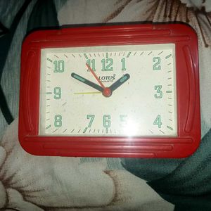 Lotus Quartz Beep Alarm Analog Clock.