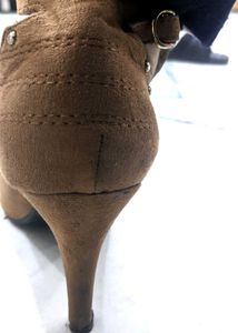 Brown Ankle Strap Heels