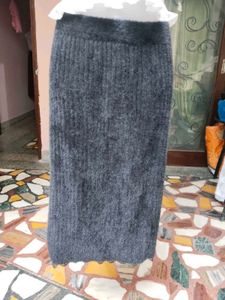 Fuzzy Fleece High-Stretch Winter Skirt