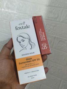 Foxtale Glow Sunscreen SPF 50 + Lip Balm