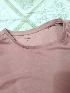 Soft Pink Crewneck T-Shirt 🩷