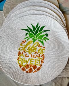 Life is Sweet Pineapple Decor placemat