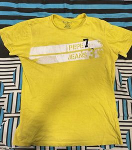 Pepe Jeans Yellow Graphic T-Shirt