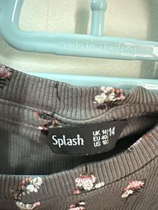 Grey Floral Tank Top with "Life is a Journey"