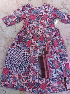 Beautiful cotten women kurti with Dupatta &amp; Bottom