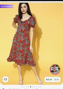 Floral Print Midi Dress