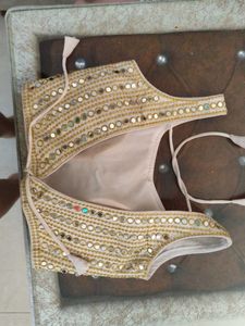 Embellished Mirror Work padded Blouse