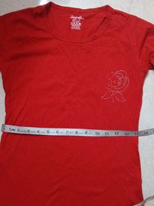 Red Long Sleeve Tee