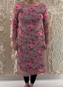 Floral Print Kurta