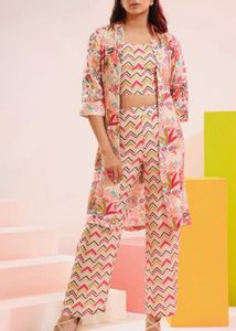 Floral Print 3-Piece Co-ord Set