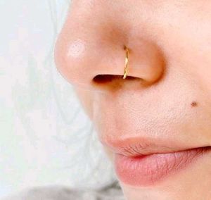 Gold Nose Pin with Ball