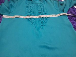 Teal Peter Pan Collar Blouse