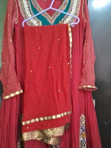 Beautiful Red long frock