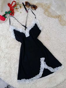 Black Laced Nightdress