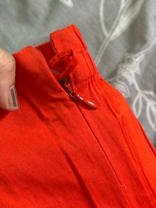 Bright Orange Ethnic Pants