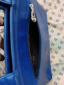 New Chic Blue leather Handbag