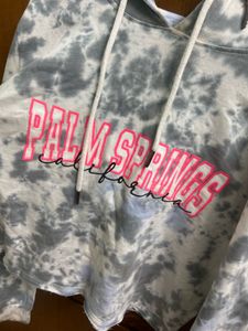 Zudio Tie-Dye Cropped Hoodie