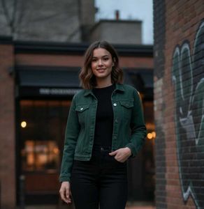 Green Denim Jacket