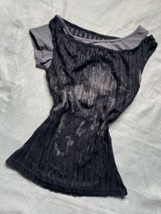 Unique Layered Graphic Print Top