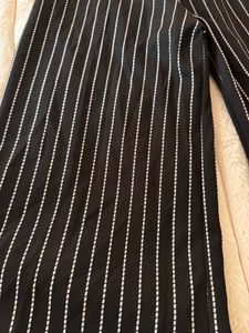 stretchable Chic Striped Wide-Leg Pants